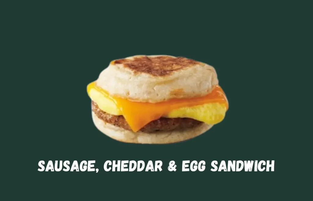 Sausage, Cheddar & Egg Sandwich Starbucks