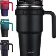 Handled Vacuum-Insulated Thermal Travel Mug