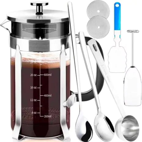 French Press Coffee MakerCoffee Maker With Podless Single-Serve Function