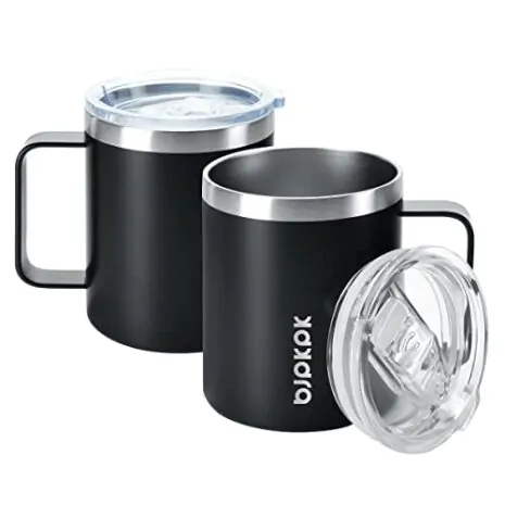 Insulated Coffee Mug with Handle and Lid