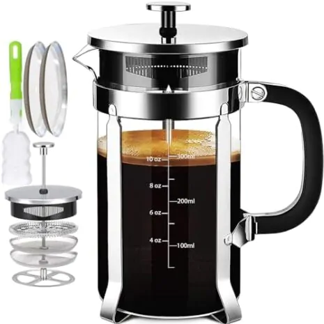 French Press Coffee MakerCoffee Maker With Podless Single-Serve Function