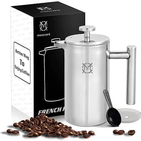 French Press Coffee MakerCoffee Maker With Podless Single-Serve Function