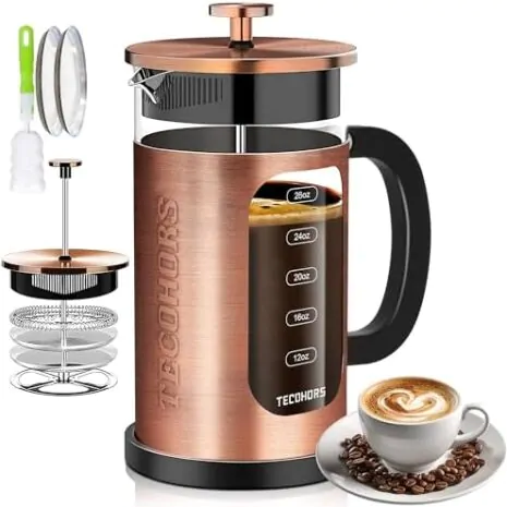 French Press Coffee MakerCoffee Maker With Podless Single-Serve Function