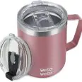 Insulated Coffee Mug with Handle and Lid